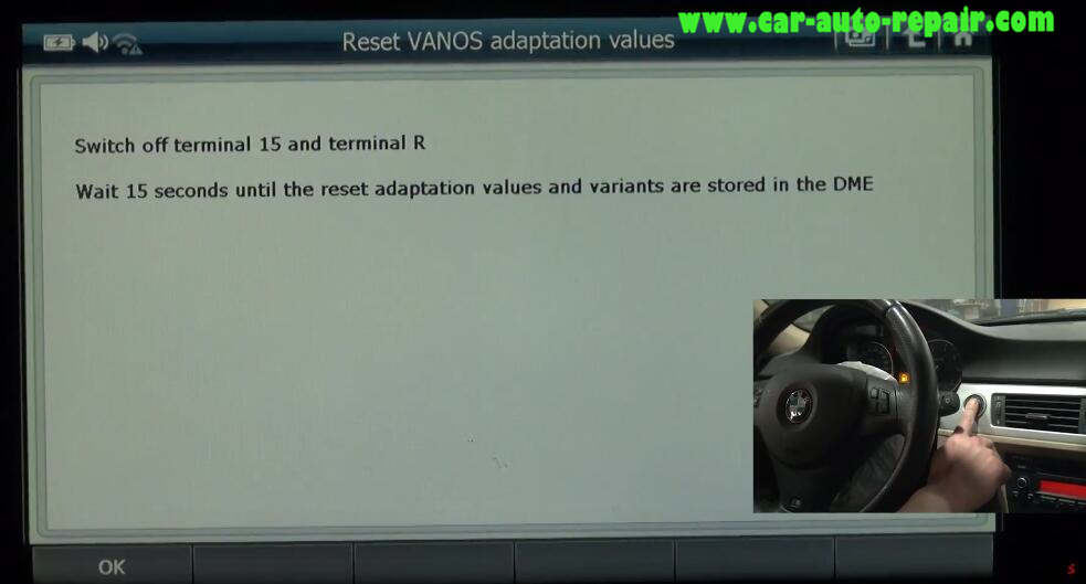 G-scan 2 Reset VANOS Adaptation Values for BMW 320I 2011 (6)