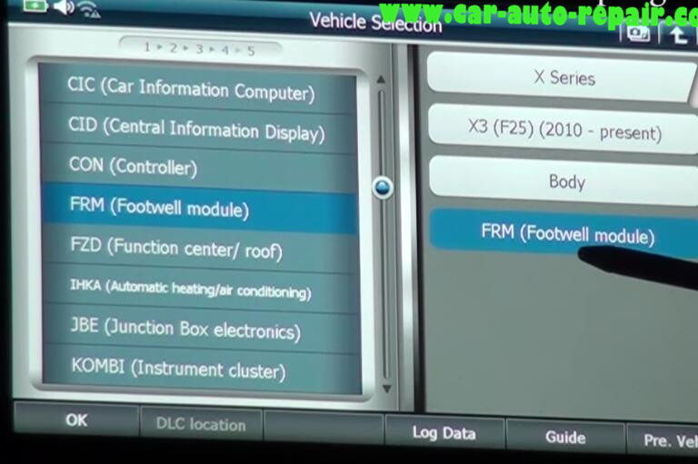 GScan 2 Initialize Power Window Regulator for BMW X3 F25 2015 (2)
