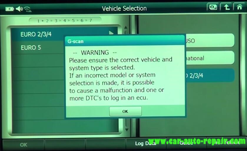 Gscan 2 Read & Clear DTCs for Mitsubishi Fuso Super Great Truck (5)