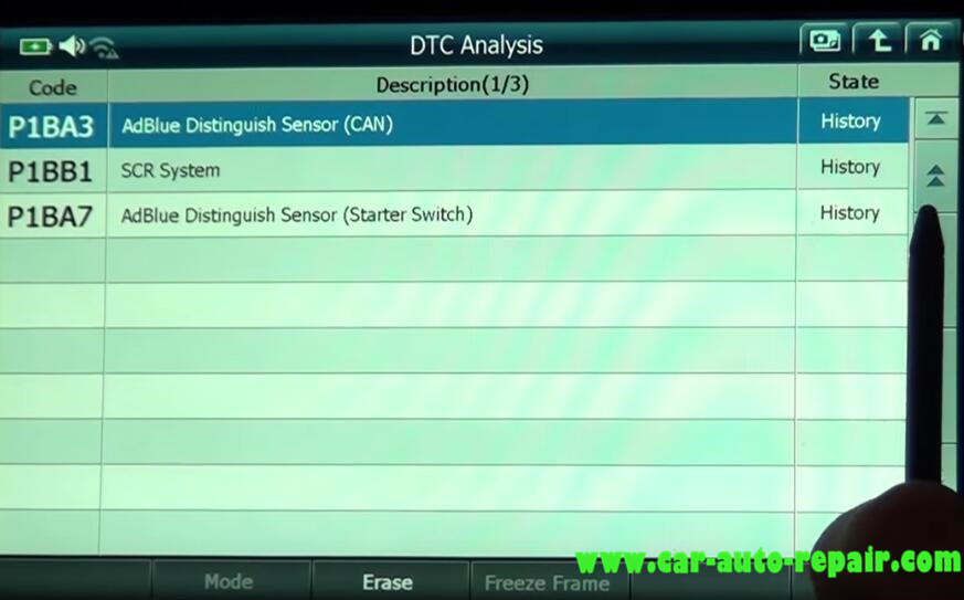 Gscan 2 Read & Clear DTCs for Mitsubishi Fuso Super Great Truck (7)