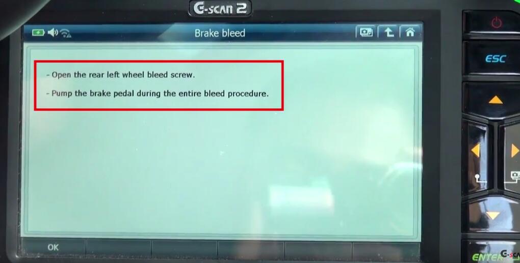 How to Bleed Brake System for Jaguar XF 3L by G-Scan 2 (9)