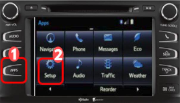 How to Reset Toyota Camry AudiMultimedia to Factory Default (1)