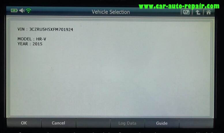 How to Use G-Scan 2 Do VSA Function for Honda HR-V 2015 (3)