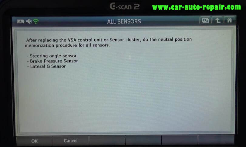 How to Use G-Scan 2 Do VSA Function for Honda HR-V 2015 (7)