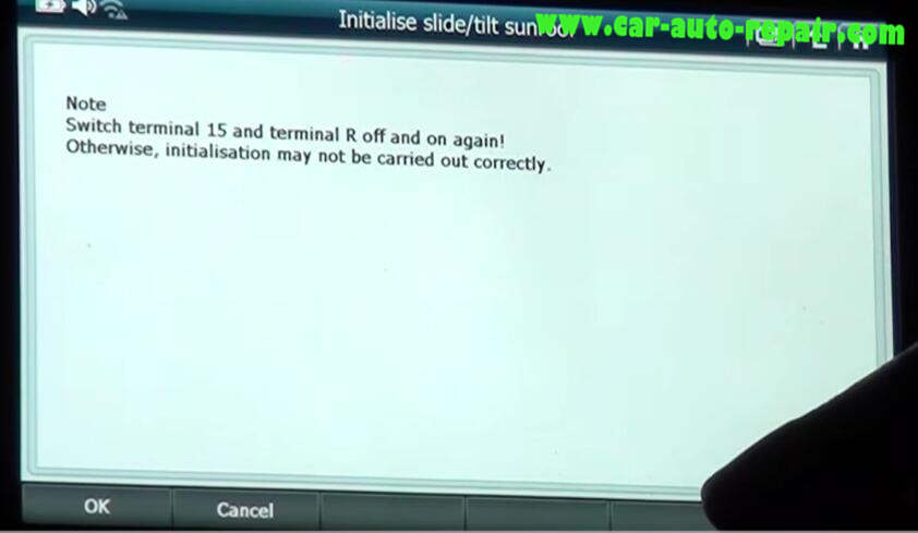 How to Use G-Scan 2 Initialize SlideTilt Sunroof for BMW X3 2015 (9)