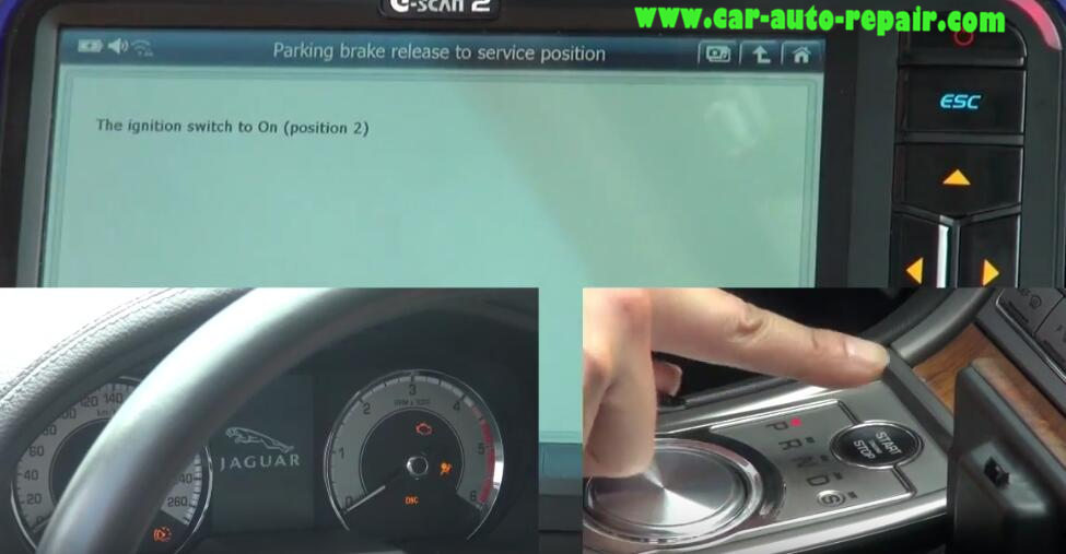 How to Use G-Scan 2 Release Parking Brake for Jaguar XF 2011 (10)