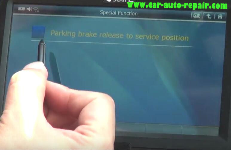 How to Use G-Scan 2 Release Parking Brake for Jaguar XF 2011 (7)