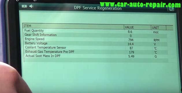 How to Use G-Scan Tool Regenerate DPF for Hyundai i40 2014 (13)