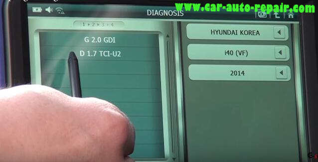 How to Use G-Scan Tool Regenerate DPF for Hyundai i40 2014 (6)