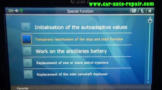 How to Use G-Scan2 ResetCode Ancillaries Battery for Citroen C3 2017 (14)