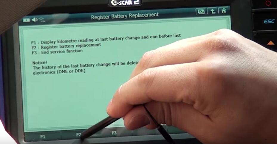 How to Use G-scan 2 Register New Battery for BMW X3 2015 (12)