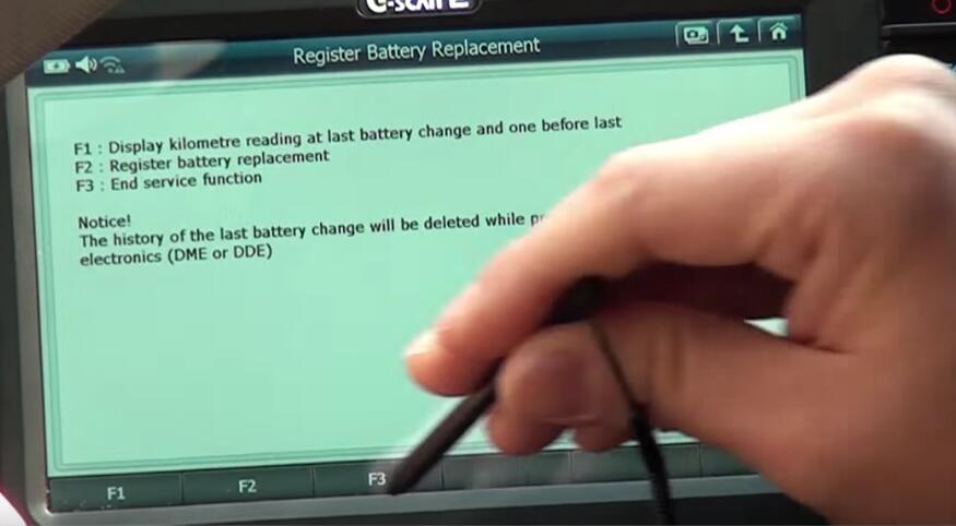 How to Use G-scan 2 Register New Battery for BMW X3 2015 (9)