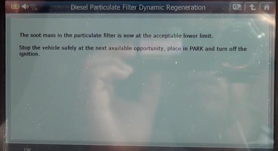 Jaguar XF 2011 DPF Regeneration by G-Scan 2 Diagnostic Tool (14)