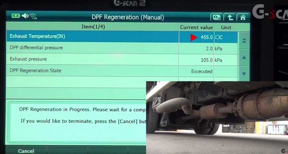 Mitsubishi Fuso Truck DPF Regeneration by G-scan 2 (6)