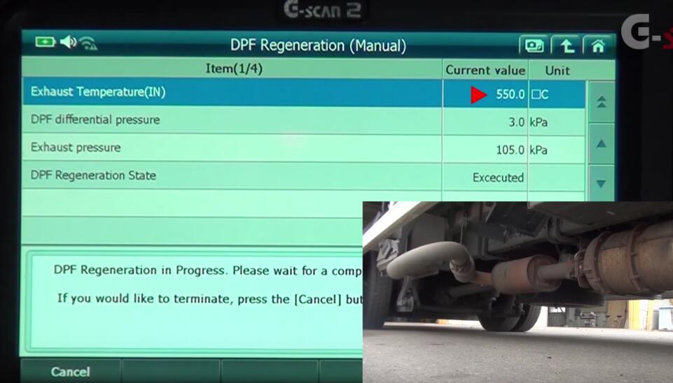 Mitsubishi Fuso Truck DPF Regeneration by G-scan 2 (7)