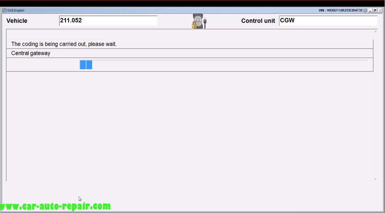 Benz E211 Central Gateway Offline Coding by DAS Xentry (18)