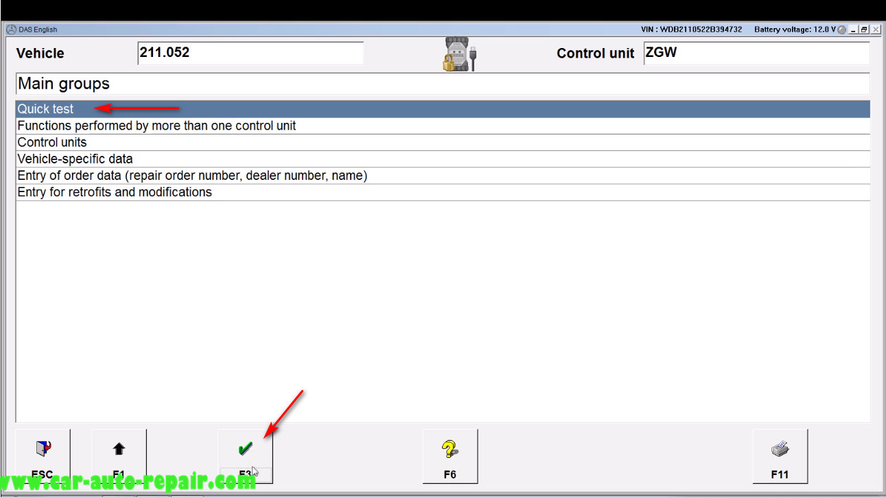 Benz E211 Central Gateway Offline Coding by DAS Xentry (2)