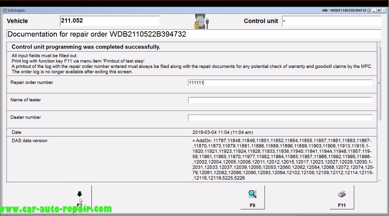 Benz E211 Central Gateway Offline Coding by DAS Xentry (20)