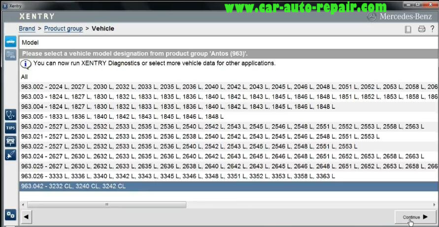 DAS Xentry Diagnose for Mercedes Benz Antos 963 Truck (2)