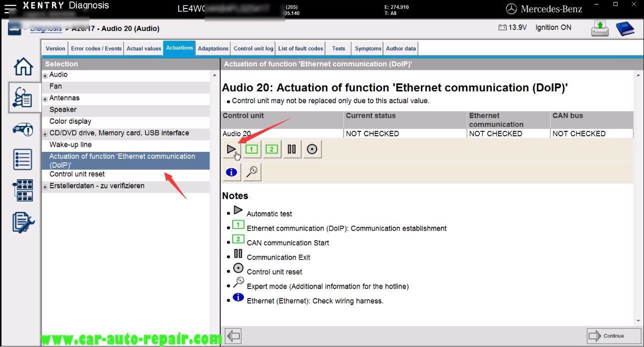 Mercedes Benz W205 Audio 20 Module Coding by Benz Xentry (16)