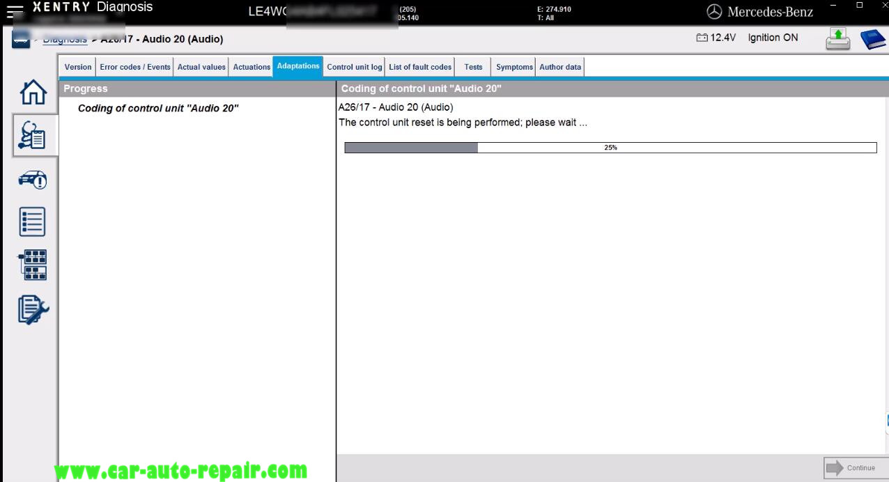 Mercedes Benz W205 Audio 20 Module Coding by Benz Xentry (23)