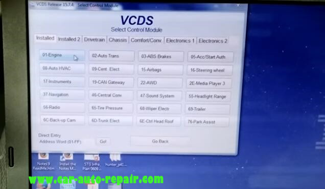 VCDS Reset AdBlue for VW Touareg TDI Diesel 2009 (4)