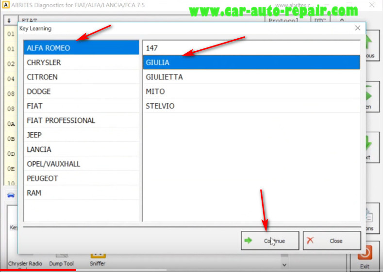 AVDI All Key Lost Programming for Alfa Romeo Giulia Keyless by OBD (4)