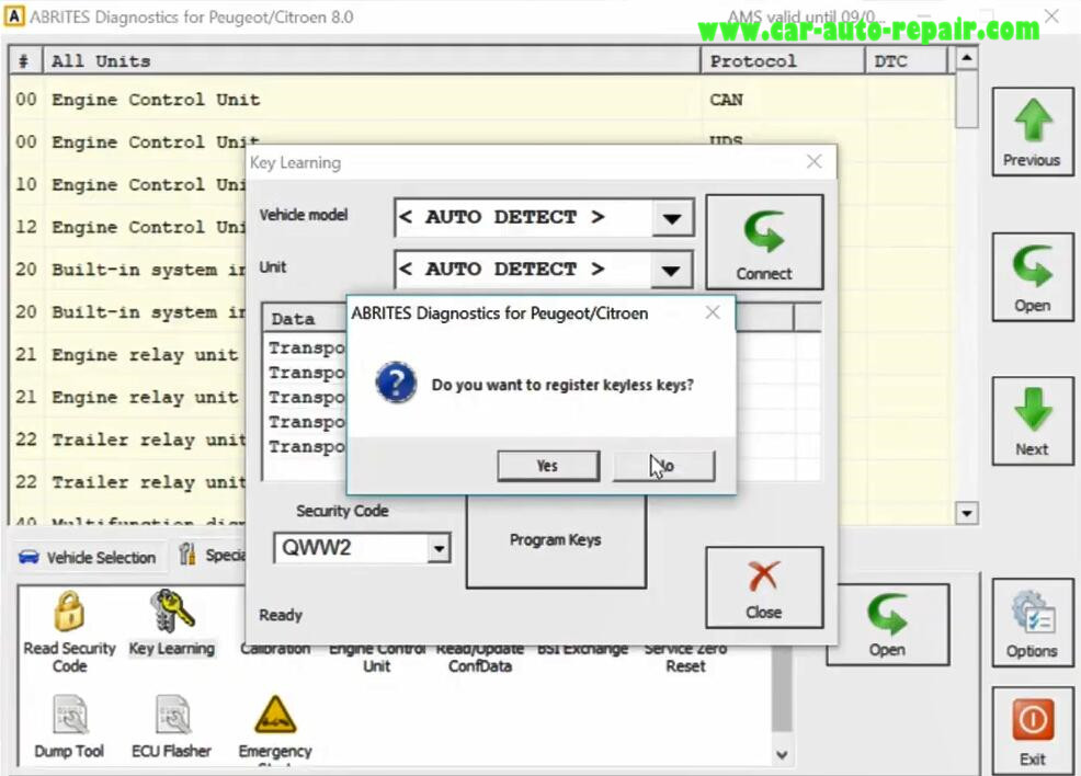 AVDI All Key Lost Programming for Peugeot 3008 II Delphi UDS 2016+ (15)