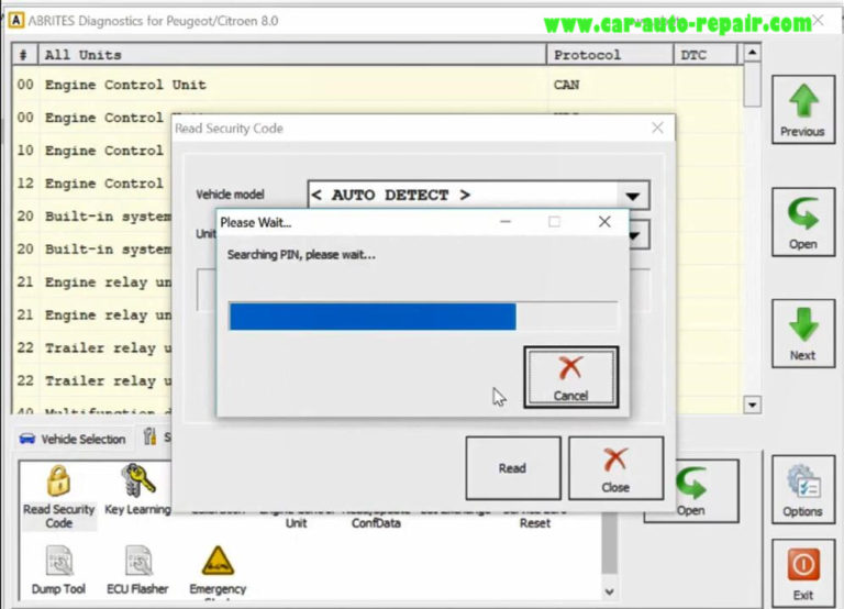 AVDI All Key Lost Programming for Peugeot 3008 II Delphi UDS 2016 ...