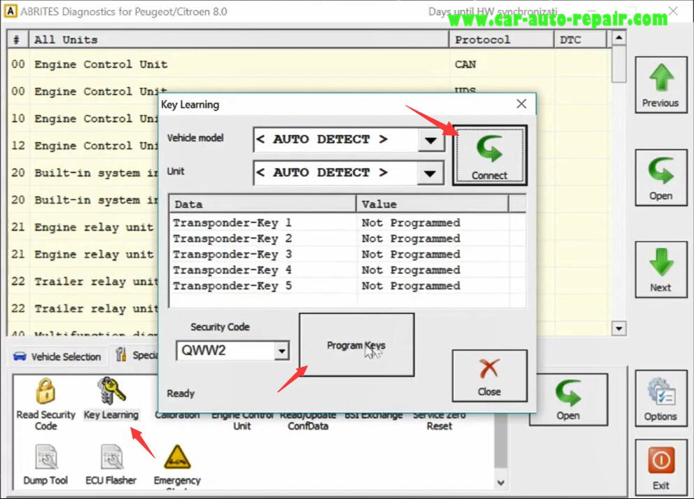 AVDI All Key Lost Programming for Peugeot 3008 II Delphi UDS 2016+ (8)