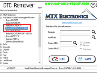 How to Use MTX DTC Remover for Bosch EDC16U31 (1)