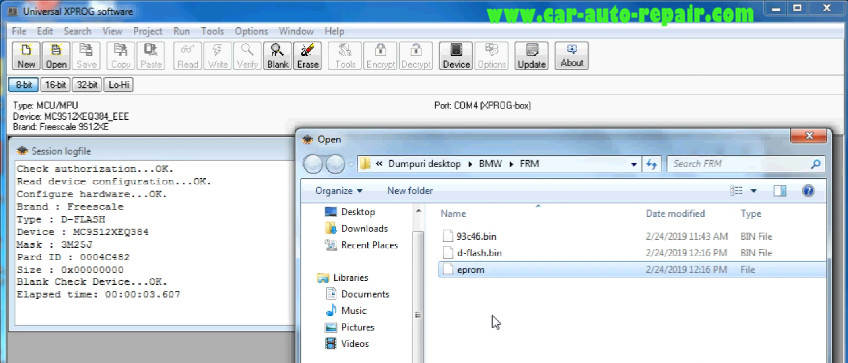 How to Use XPROG Programmer Reset BMW FRM3 (16)