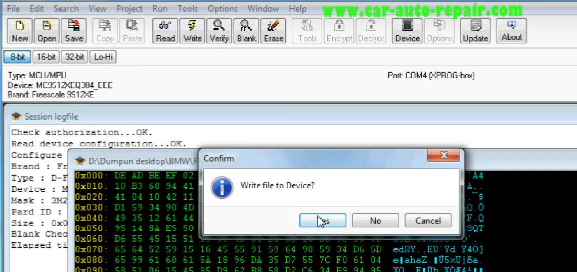 How to Use XPROG Programmer Reset BMW FRM3 (18)