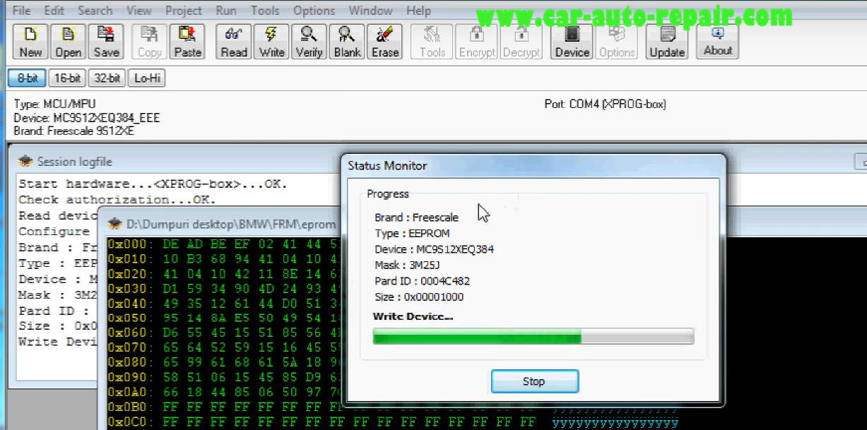 How to Use XPROG Programmer Reset BMW FRM3 (19)