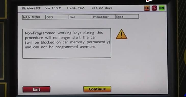 How to Use Zed-Full Program Keys for Fiat Egea by OBD (19)