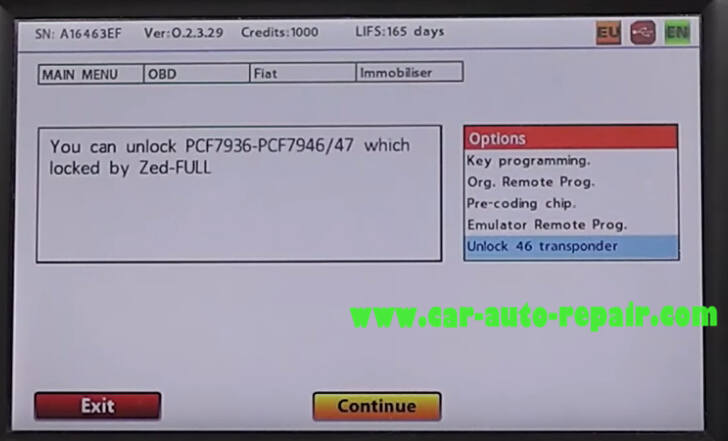 How to Use Zed-Full Unlock FIAT ID46 Transponder (9)