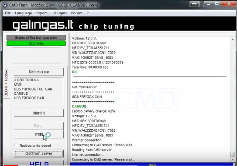 CMD Flash Tool TCU programming for Audi A6 (6)