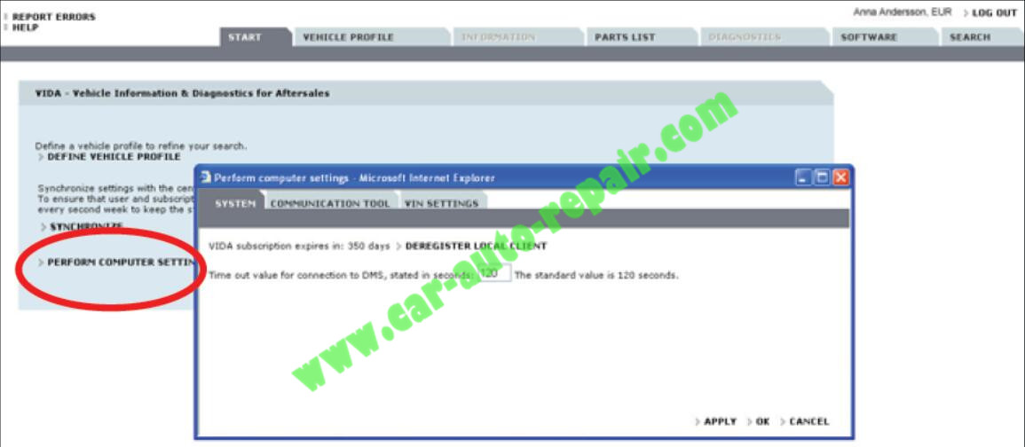 How to Adding the First DiCE Unit in Volvo VIDA 2014D (2)