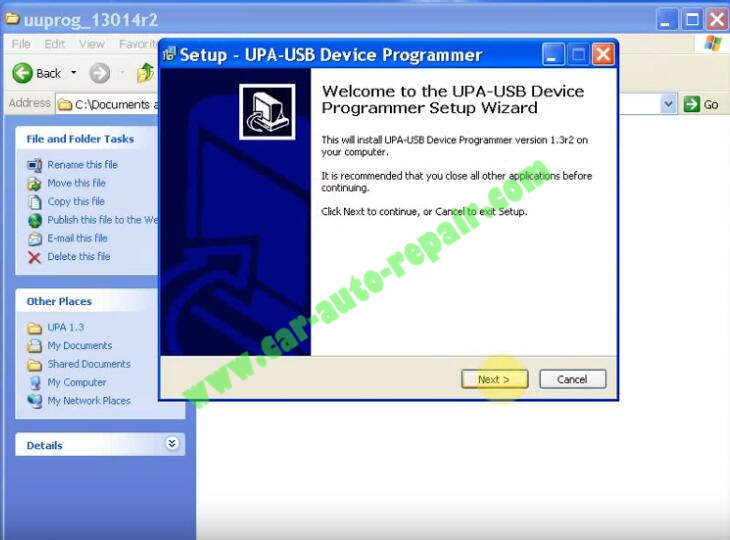 How to Install UPA USB Programmer V1.3 Software (2)