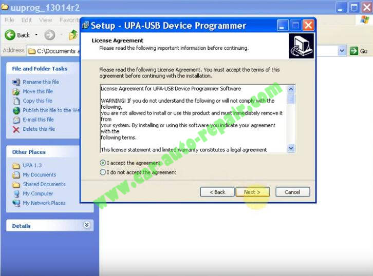 How to Install UPA USB Programmer V1.3 Software (3)