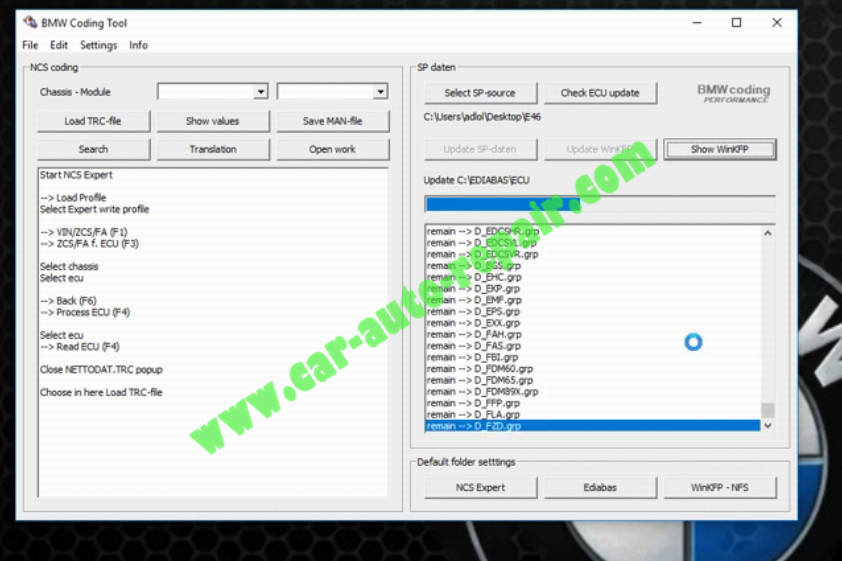 How to Use BMW Coding Tool Update SP-Danten File (7) | Auto Repair ...