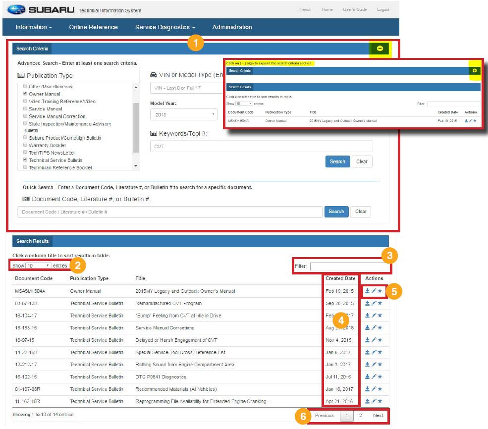 How to Use Subaru Technical Information System (STIS) (8)