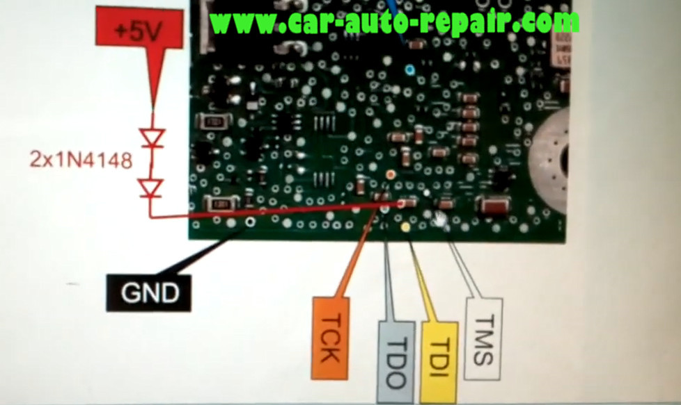 How to Use XPROG Programmer Reset VW Golf 7 MK7 SPC560 Airbag (2)