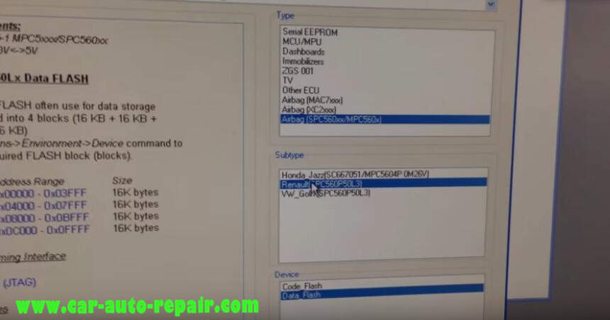 How to Use XPROG Programmer to Reset Renault Clio 4 Airbag Module (3)