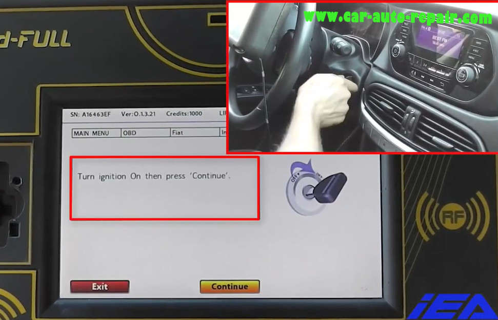 How to Use Zed-Full Program Key For Fiat Egea (OBD Can't Support) (8)