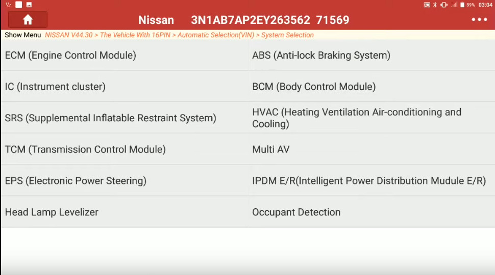 Launch X431 Torque Set IL D Unlock Intcon for Nissan Sentra 2014 (7)