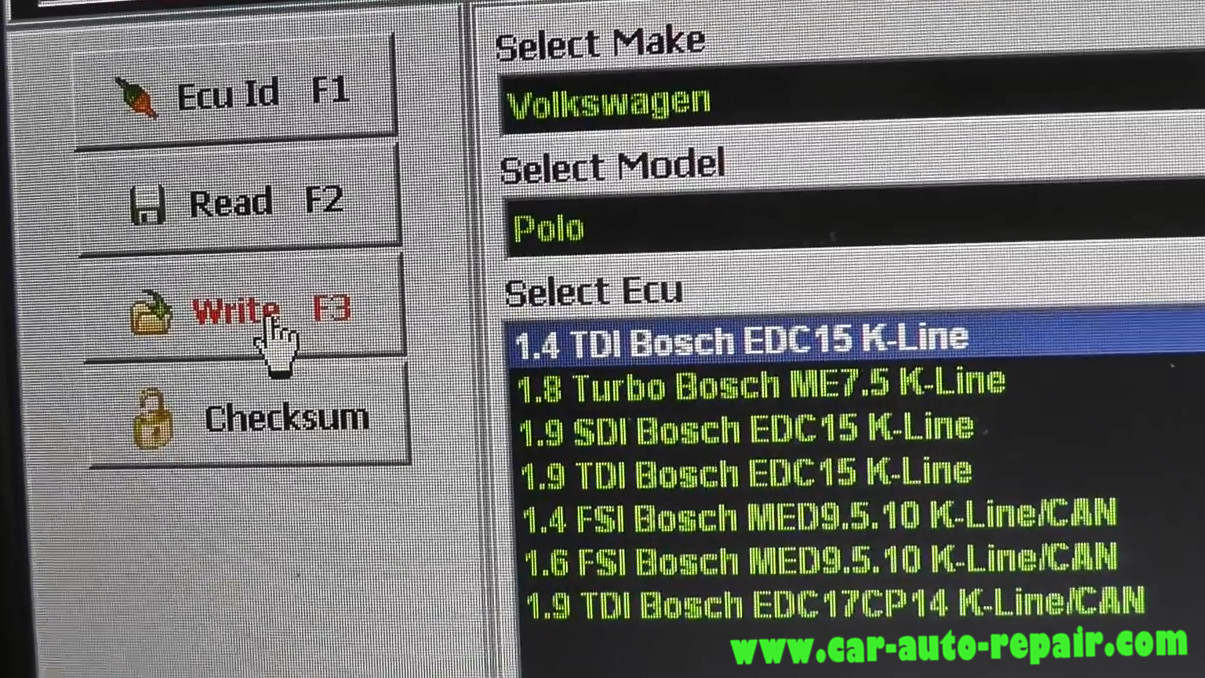MPPS Read & Write Volkswagen Polo 1.4 TDI Bosch EDC15 (11)