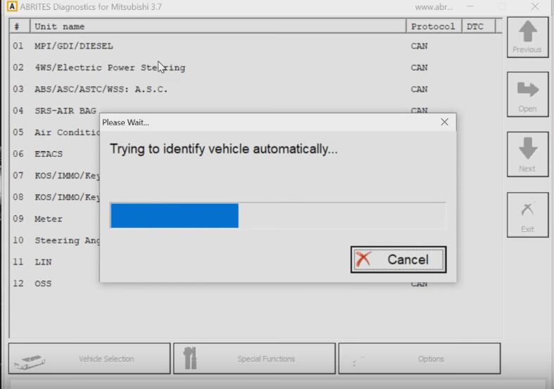 Mitsubishi Outlander 2007 All Key Lost Programming by AVDI (3)