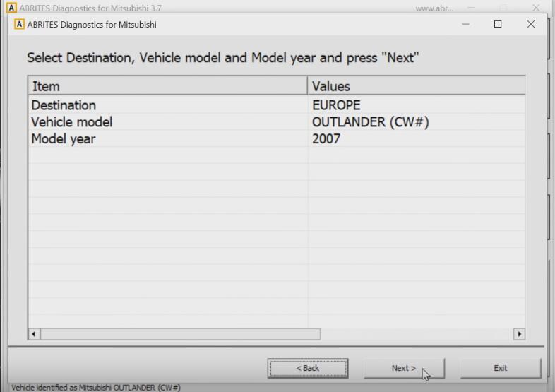 Mitsubishi Outlander 2007 All Key Lost Programming by AVDI (6)