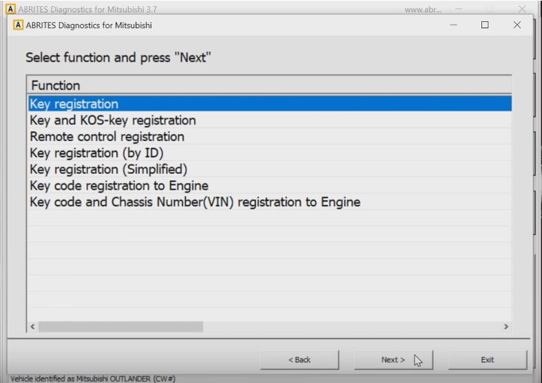 Mitsubishi Outlander 2007 All Key Lost Programming by AVDI (7)